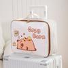 Creative Cartoon Capybara Handbag Portable Toiletries Organizer  Travel Supplies