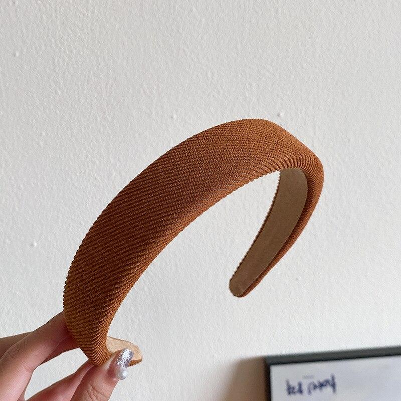 Новые корейские женские широкие ленты для волос, головной убор, винтажный простой обруч для волос с принтом, резинки для волос, аксессуары для волос для девочек, головные уборы