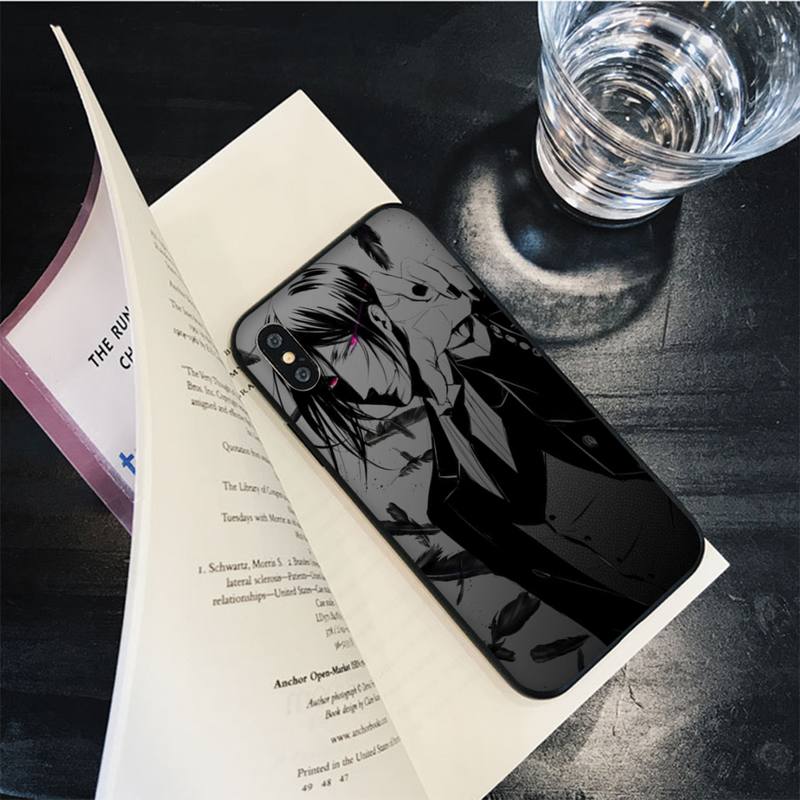 Чехол для телефона с рисунком «Черный дворецкий Себастьян Михаэлис» для iPhone 13 11 12 pro XS MAX 8 7 6 6S Plus X 5S SE 2020 XR