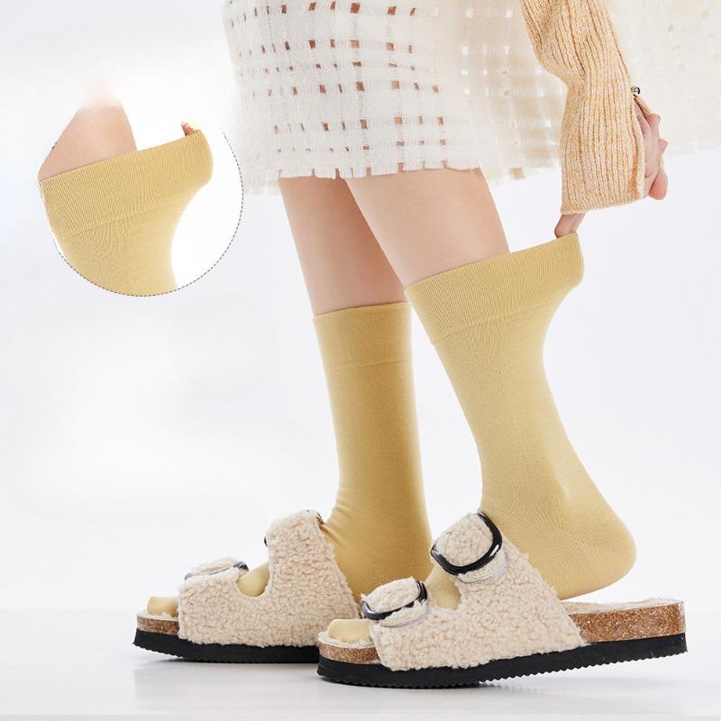 Хлопковые носки, Женские весенне-осенние носки до середины икры из чистого хлопка, Женские послеродовые носки, Всесезонные универсальные, Женские носки до середины икры из чистого хлопка