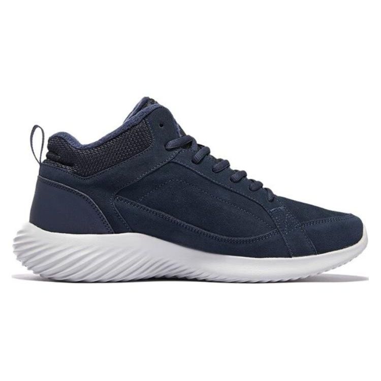 Skechers Ultra Flex 2.0 Men Blue Mid Top Casual Shoes Faux Leather Comfort Breathable 232411-NVY