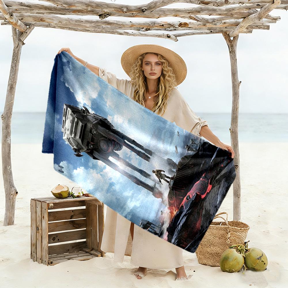 Star Wars Beach Towel Soft Durable Quick-Dry Comfortable Lightweight Perfect for Traveling Yoga Camping and Swimming