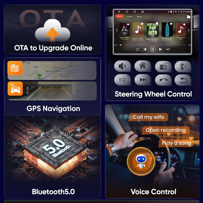 Junsun 8 Core Wireless CarPlay Android Auto Car Radio For Mercedes Benz Vito 2 W639 Viano 2 2003-2015 4G WiFi GPS Navigation