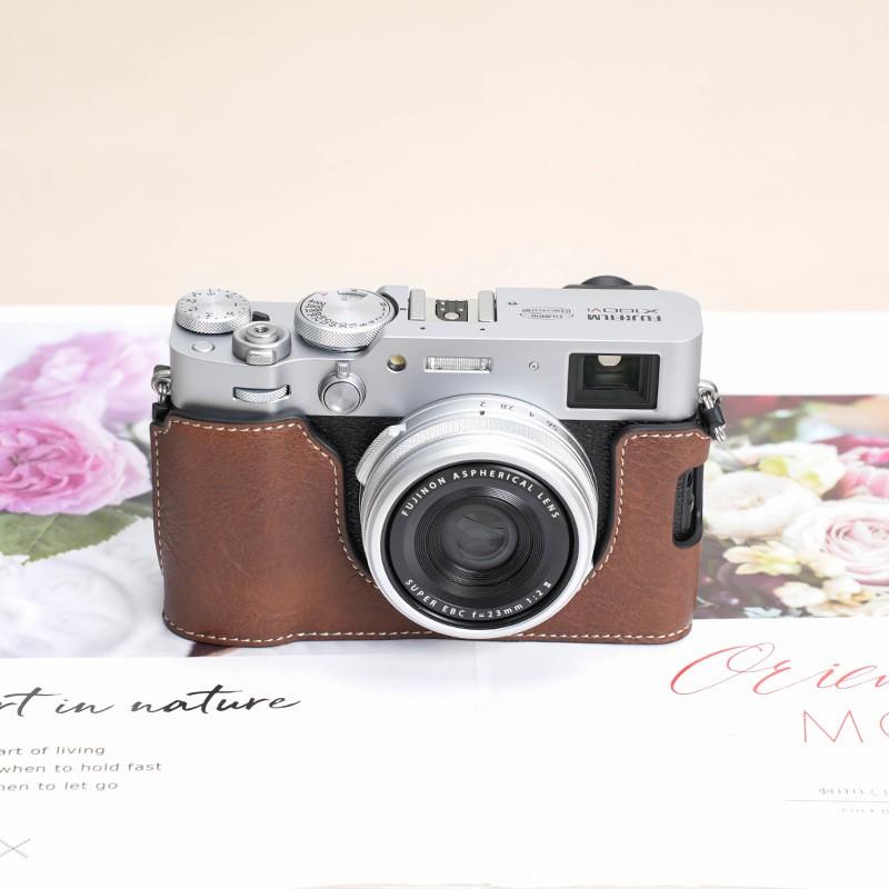 PU Leather Camera Case Fujifilm X-T5 X-T4 X-T30 II X-T20 X-S10 X-S20 X100VI Compact DSLR Protective Sleeve Bag