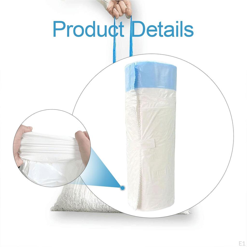 15Pcs Cat Litter Box Liners Thickened Trash Bags Automatic White