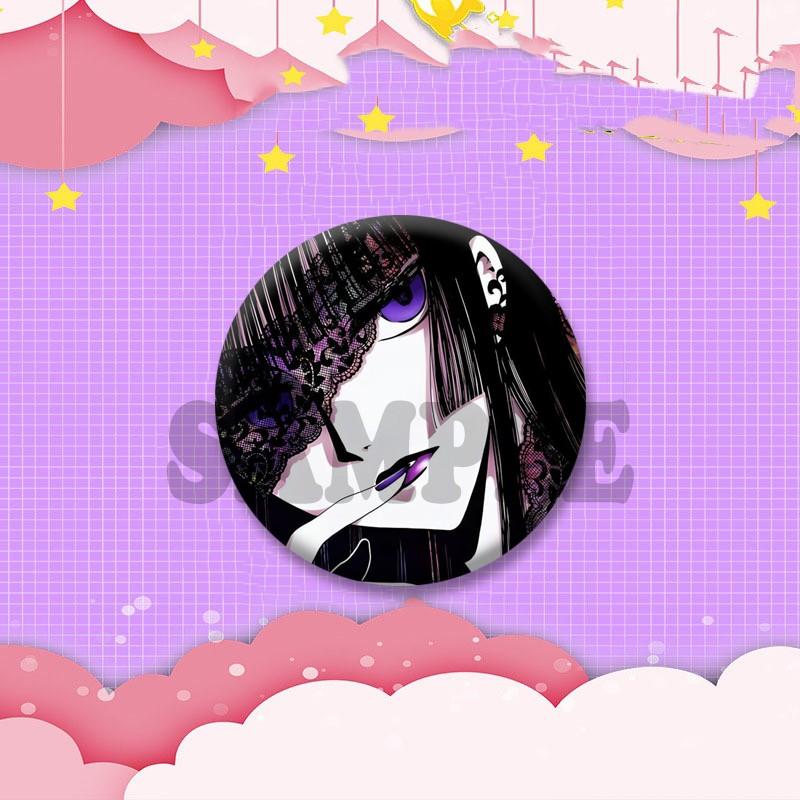Japanese Manga XxxHolic Can Badge Anime Cartoon Round Cosplay Badge Yuuko Kimihiro Watanuki Brooch on Backpack Accessories Gift