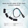 NFHK Internal Mini SAS Host To 4 Target SAS Hard Disk IDE Power 50cm 36-Pin SFF-8087 SFF-8482 Cable,