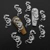 10Pcs Nail Art Rhinestones Chinese Zodiac Dragon Shiny Alloy 3D Metal Dragon Nail Accessories Women Supply