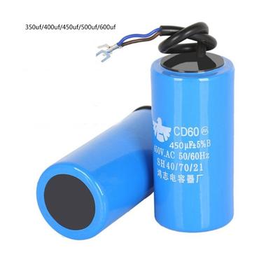 Конденсаторы CD60 450 В Замена Конденсаторы для однофазных двигателей с проводом Модернизация двигателя Запасная часть