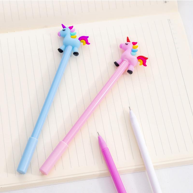 1 Piece Creative Rainbow Mane Unicorn Office School Stationery Rainbow Cute Colored Gel Pen