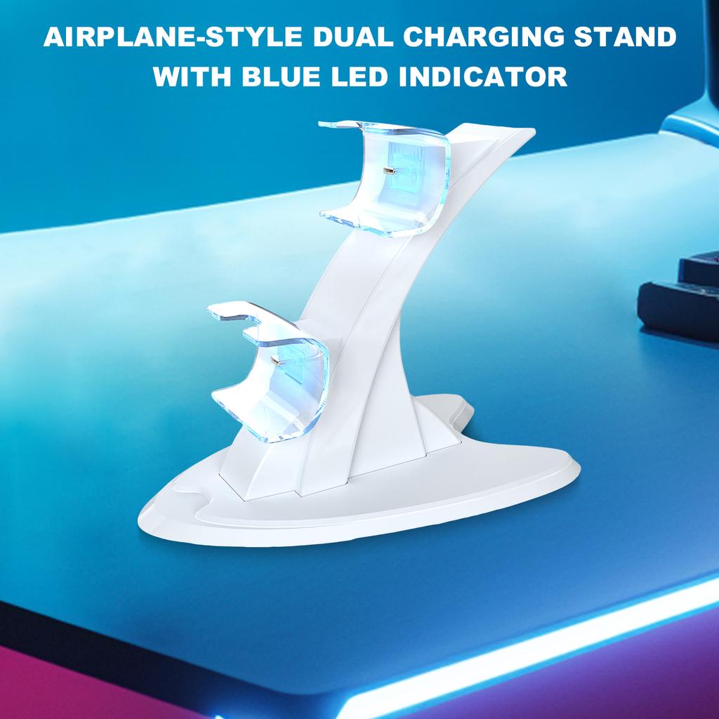 Для PS 5 Портативное зарядное устройство для контроллера с индикатором Зарядная база для геймпада Type-C Кронштейн для хранения геймпада Игровые аксессуары