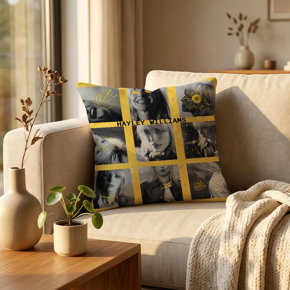 American singer HHayley Williams cushion cover Comfortable Decorative For Bedroom Living room Dormitory Picnic and Holiday