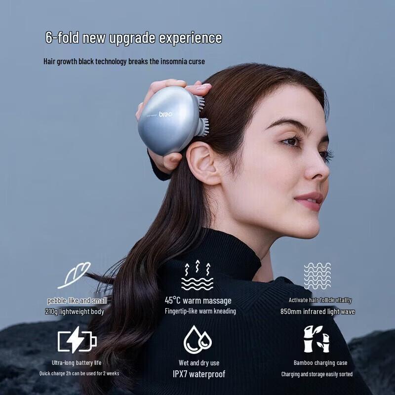 Breo Массажер для головы ScalpMini2, штепсель CN (адаптер в комплекте)