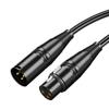 Аудиокабель «папа-мама» черный 6 метров ПВХ оболочка надежное соединение микрофонный кабель XLR для музыки