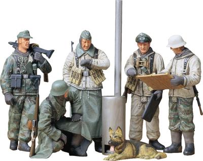 Tamiya 1/35 Военная миниатюра Серия Нет. 212 Немецкая армия Пехотный полевой конференц-набор Пластиковая модель 35212
