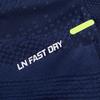 Коллекция Li Ning для бадминтона Бадминтонная футболка Унисекс Морской синий AAYV163-4