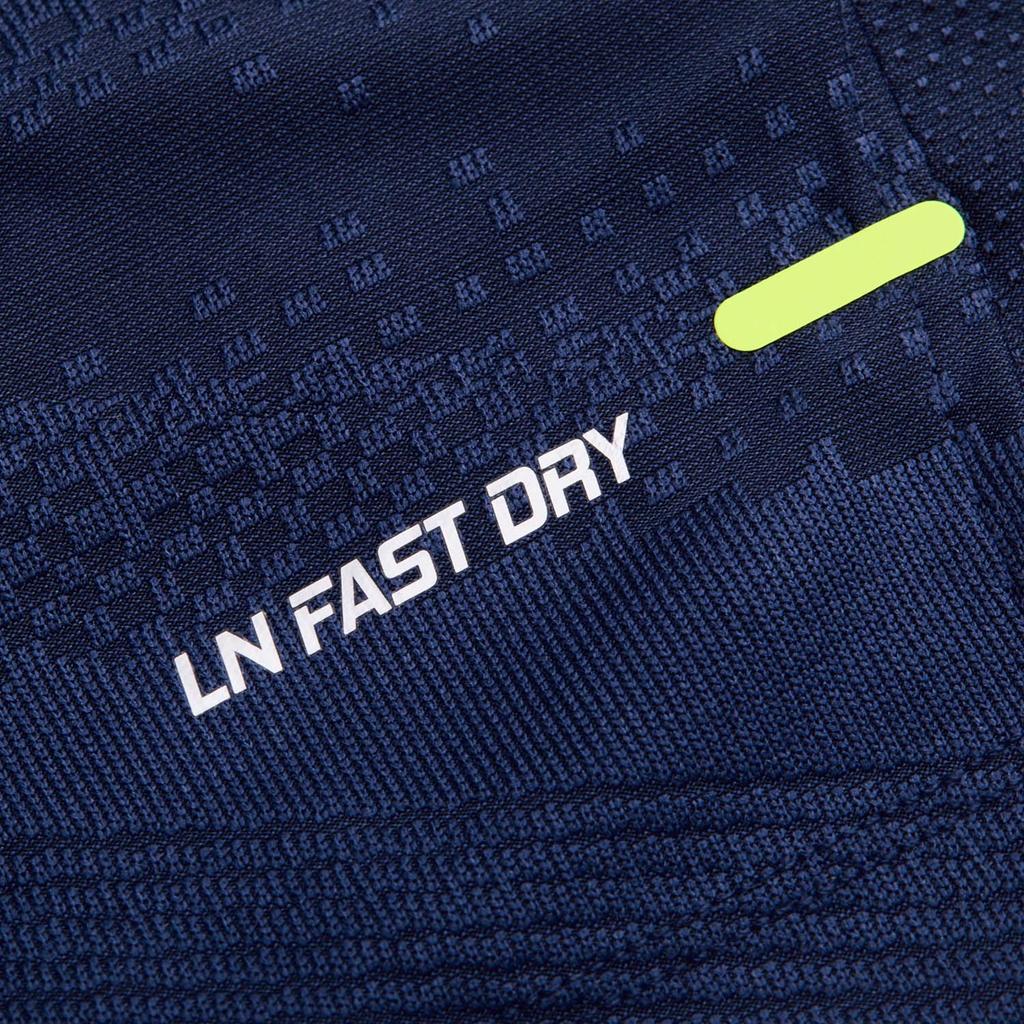 Коллекция Li Ning для бадминтона Бадминтонная футболка Унисекс Морской синий AAYV163-4