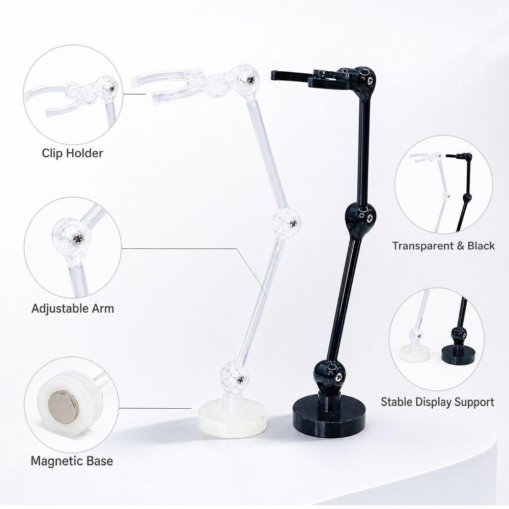Adjustable Joints Model Support Stand Magnetic Base Robot Model Stand Model Display