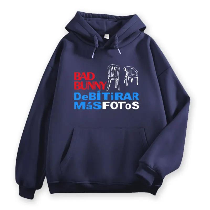 2025 DTMF Bad Bunny Printing Hoodie Debi Tirar Mas Fotos Bad Bunny Harajuku Fashion Sweatshirt Album Shirt Unisex Hoodies