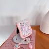 Мягкий чехол для телефона Hello Kitty из поликарбоната с ремешком для серии Samsung Galaxy Z Flip (7/6/5/4/3)