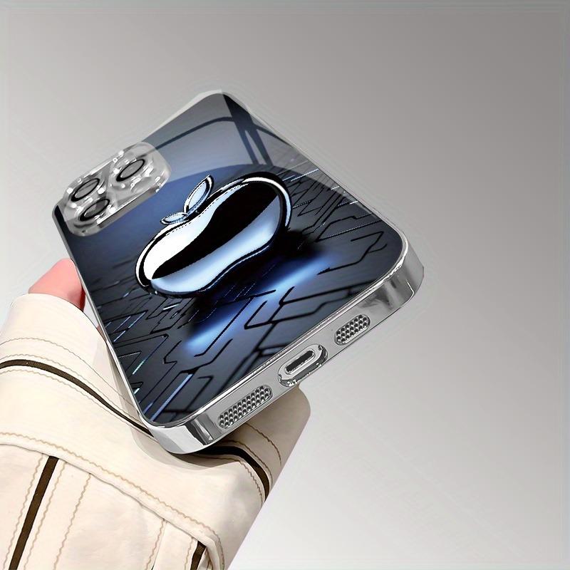 Металлическая технология Для узора Apple Закаленное стекло Гальванизированный чехол для телефона Для Samsung Galaxy S25 S24 S23 Ultra Plus FE Чехол