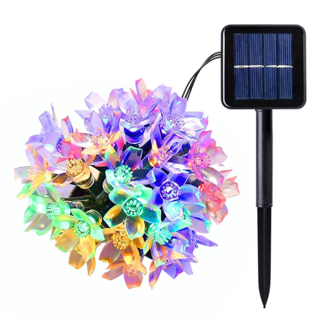 Solar String Lights Christmas Party Garden Outdoor Waterproof Lawn Lighting Decoration Led Flower