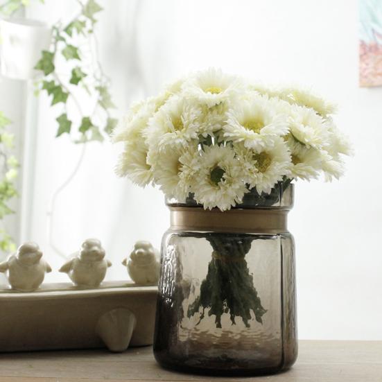 2 шт. искусственные растения, простые в уходе, декоративные, с тонкой текстурой, привлекательные цветочные композиции с одной веткой, свадебный декор