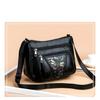 Large Capacity PU Leather Women Shoulder Handbags Vintage Dragonfly Flowers Multi-Pocket Crossbody Mommy Bag For Travel