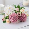 Bulbous Chrysanthemum Rose Artificial Flower For Christmas Wreath Wedding Bridal Bouquet Home Photography Props Diy Decoration