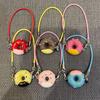 Dollhouse Mini Doughnut Pendant Model Cartoon Doughnut Cute Hanging Neck Accessories Dollhouse Pendant