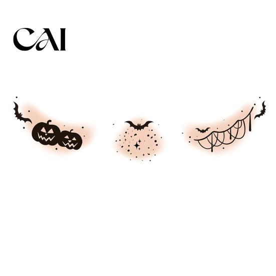 Sensitive Skin Friendly Tattoos Halloween Face Temporary Tattoos, Realistic Waterproof Water Transfer Stickers, Skin-friendly Decals Breathable