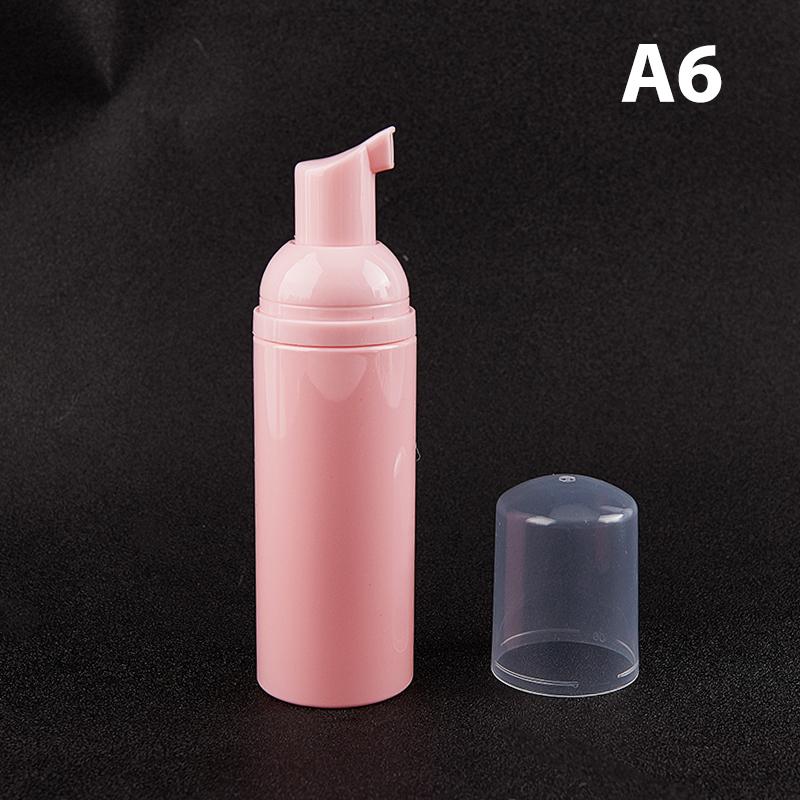 1Pc 60ml Pink Plastic Foamer Pump Bottle Empty Face Lashes Cleanser Cosmetic Bottle Soap Dispenser Foam Bottle Wholesale