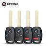 Запасной корпус брелка для ключа автомобиля Honda Accord Civic Crv Pilot Insight 2 2+1 3 3+1 4 кнопки Чехол-заглушка для автоключа
