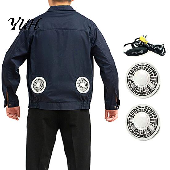 Air Conditioned Clothes Jacket Camouflage Cooling Men USB Long Conditioner Coat Sleeve Sun Protection with Fan for Office