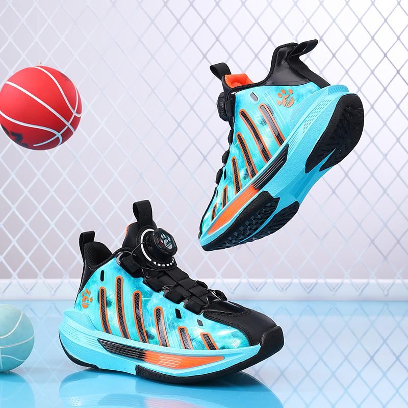 Children's Shoes Casual Shoes Parent-Child Shoes Trend Shoes Children's Trend All-Match Casual Fashion Rotating Button Shoes Basketball shoes