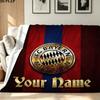 1PC FC Bayern Munchen Custom Name Patterned Flannel Blanket Suitable For All Seasons for Home Decor Warmth and Comfort Gifts Holiday Present