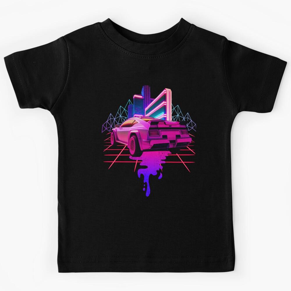 Retro Wave City Sport Auto 80s Vaporwave Kids T-Shirt