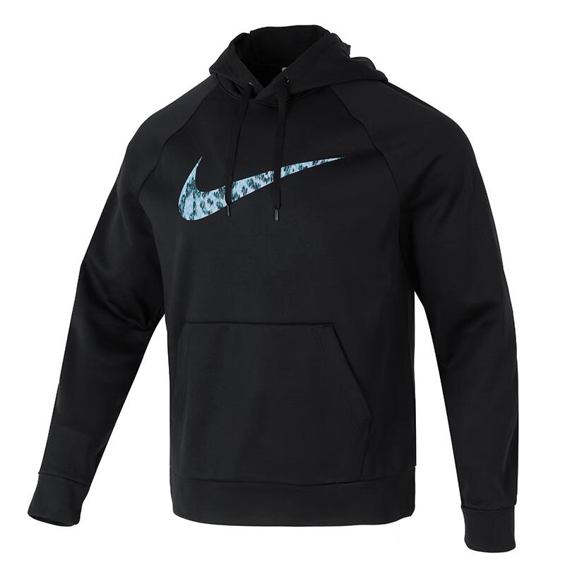 Nike FW24 Модная удобная универсальная флисовая толстовка с капюшоном Мужская толстовка черного цвета HJ3109-010