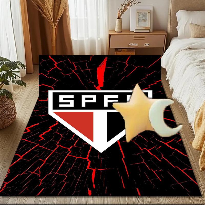 Ковер для офиса с принтом эмблемы Pau-lo Fc, Подушка под кресло, Коврик для прихожей, Ковры для гостиной, спальни, Рождественские подарки