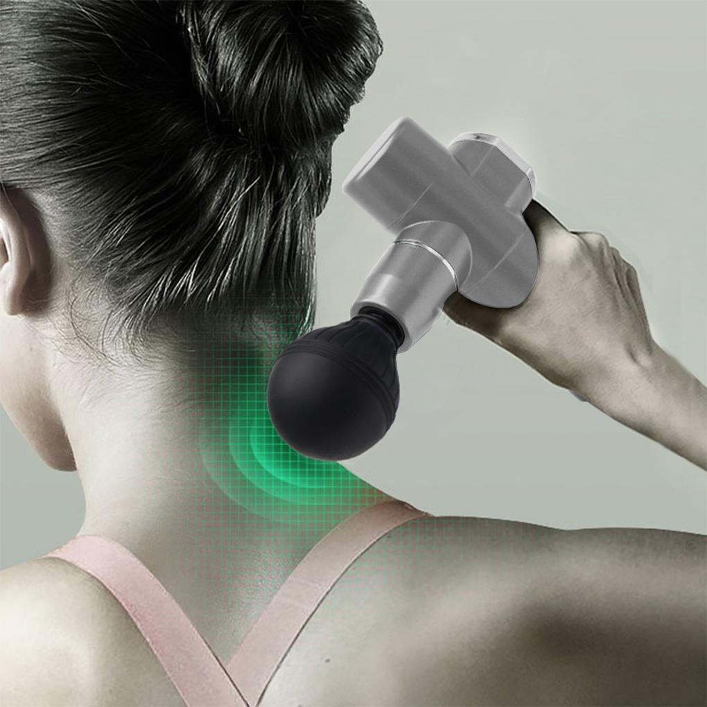 Мини Электрический Массажер для Мышц Глубоких Тканей Перкуссионный Массажер Инструменты