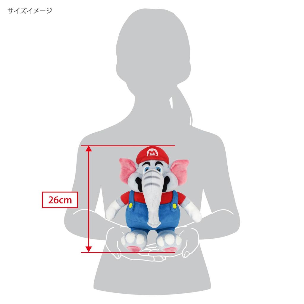 Sanei Boeki Супер Марио Братья Чудо Слон Марио Ш15 х Г14 х В26см Плюш SMW01 (S)
