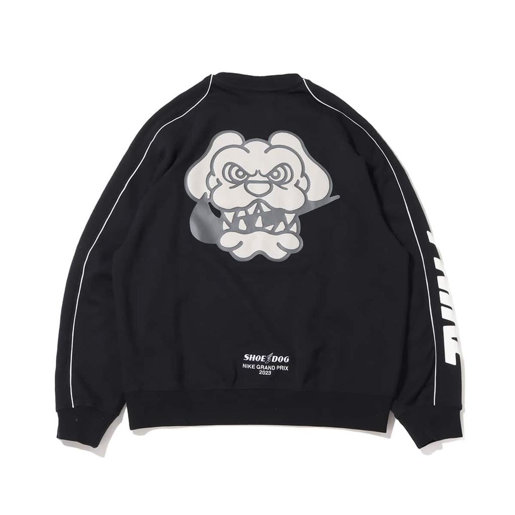 Nike Толстовка свободного кроя с круглым вырезом и длинными рукавами с буквенным принтом, мужская толстовка черного цвета FB7261-010