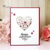 Paper Fabric Embossing Cutting Dies Hollowed Heart Card Scrapbook DIY Crafts