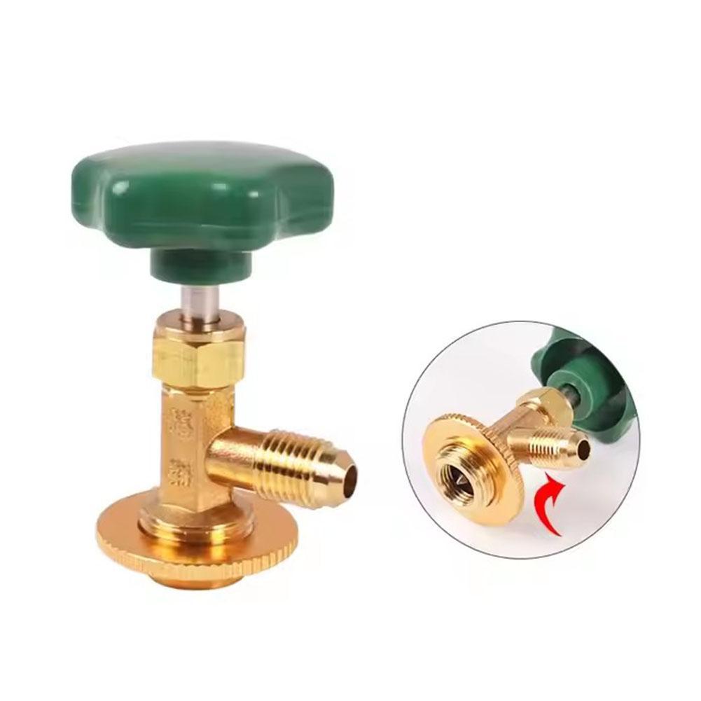 Дозирующий клапан Открывалка для бутылок 1/4 разъем SAE Mayitr Игольчатый пробойник для баллона с хладагентом Для R12 R22 R6000a R134a R410a Газовый аксессуар