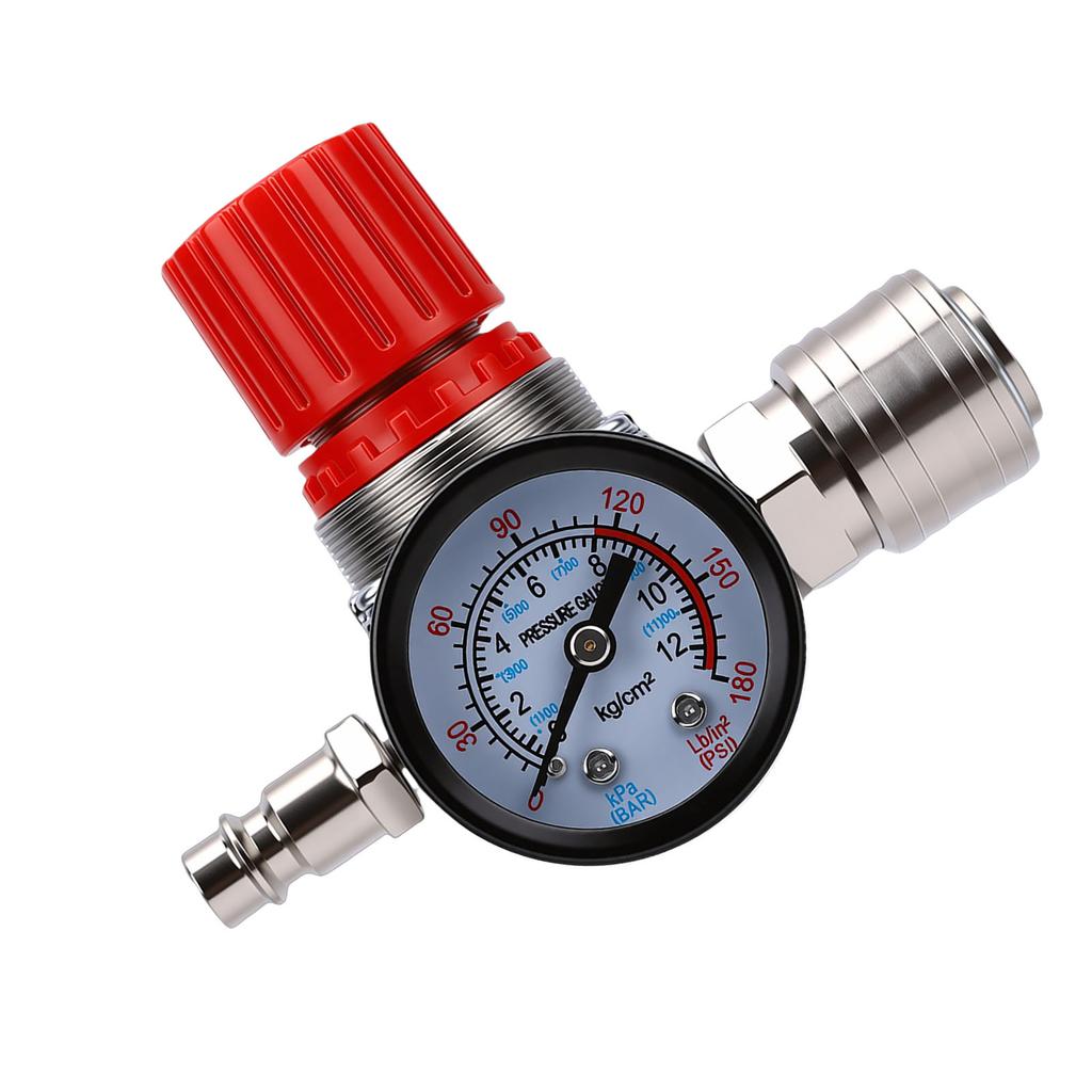 Реле-прессостат для воздушного компрессора, 4-ходовой, 175 PSI, с манометром