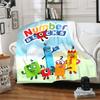 1pc Blanket Numberblocks Print Design, Lightweight Blanket for Sofa, Bed- Soft &Warm, Gift for All Seasons like Christmas, Halloween