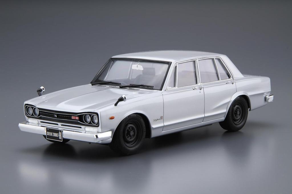 Aoshima Bunka Kyozai The Model Car 45 Nissan PGC10 Skyline Plastic Model Kit Co., Ltd. (AOSHIMA) No. 1/24 2000GT-R '70 (Pre-colored)