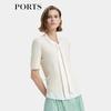 Ports Женская вязаная блузка с коротким рукавом