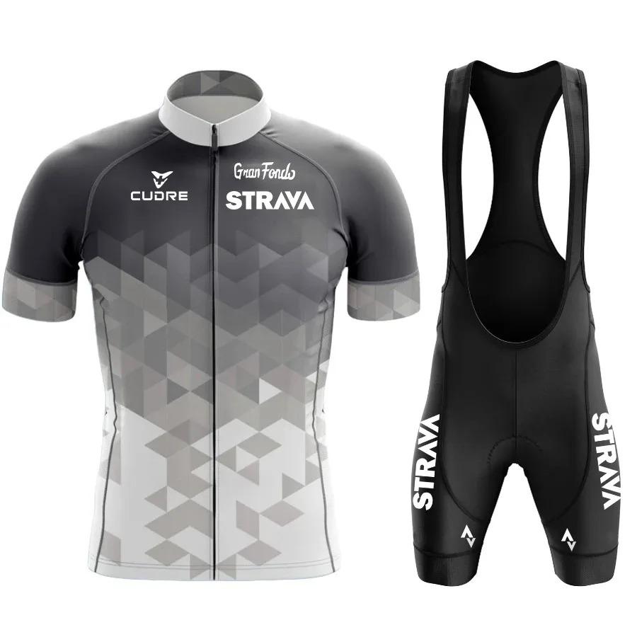 Summer Short-sleeved Cycling Suit Men's Mountain Bike Road Bike Cycling Suit Quick-drying Breathable Cycling Suit