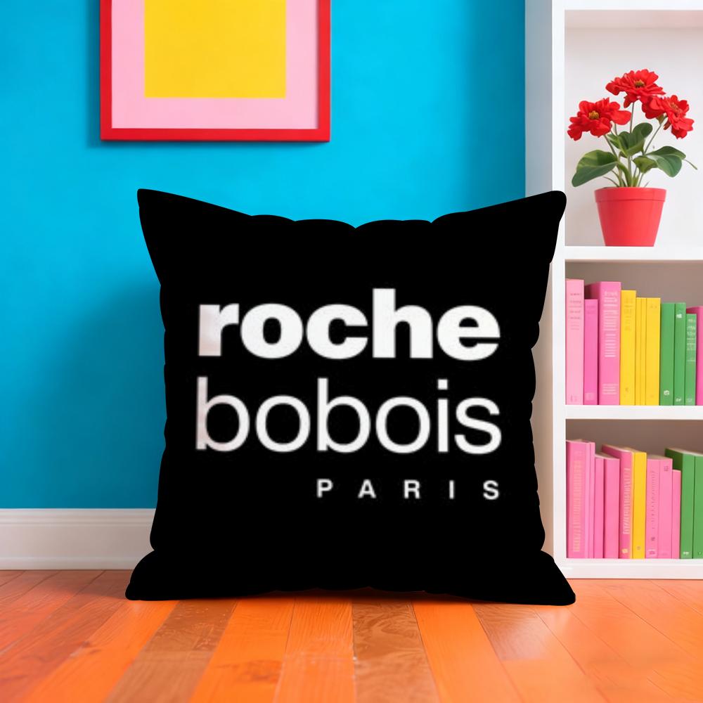R-Roche Мода B-Bobois Наволочка Плюшевая Ткань Мягкая Двусторонняя Печатная Диванная Теплая Зимняя Домашний Подарок Наволочка